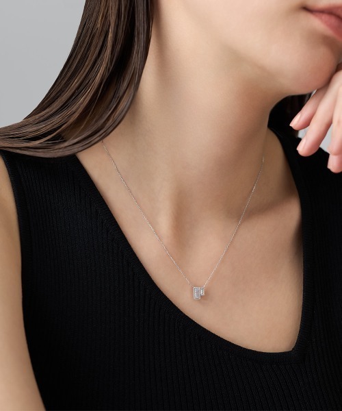 4℃（ヨンドシー）の「【The Tidal】K10ホワイトゴールド ネックレス（ネックレス・レディース・ホワイトゴールド・FREE）」の5枚目の写真