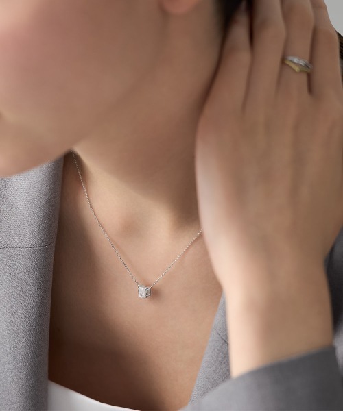 4℃（ヨンドシー）の「【The Tidal】K10ホワイトゴールド ネックレス（ネックレス・レディース・ホワイトゴールド・FREE）」の7枚目の写真