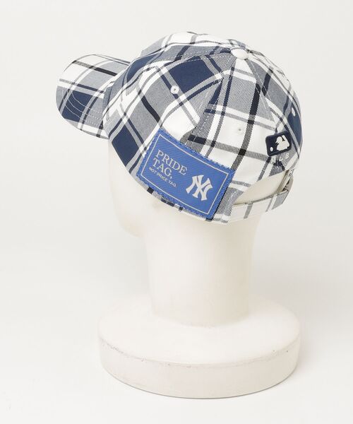 MLB(メジャーリーグベースボール)の「エムエルビー【MLB】- ニューヨーク・ヤンキース キャップ【New York Yankees CHECK UNSTRUCTURE BALL CAP NAVY 3ACPC142N】(キャップ・メンズ・ネイビー・ONE SIZE)」の11枚目の写真