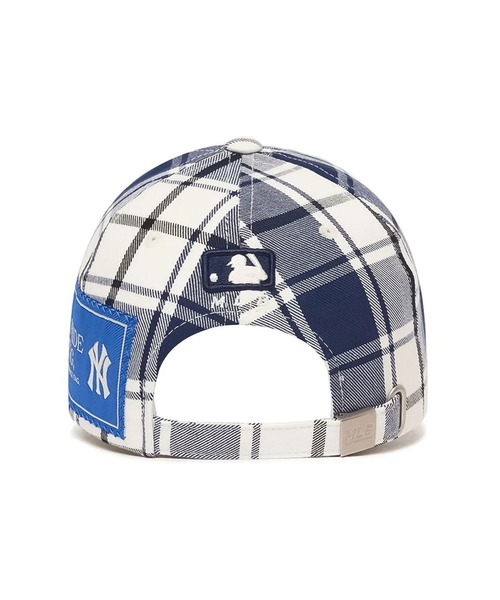 MLB(メジャーリーグベースボール)の「エムエルビー【MLB】- ニューヨーク・ヤンキース キャップ【New York Yankees CHECK UNSTRUCTURE BALL CAP NAVY 3ACPC142N】(キャップ・メンズ・ネイビー・ONE SIZE)」の7枚目の写真