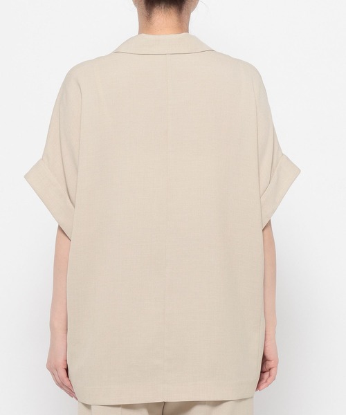 LOWRYS FARM（ローリーズファーム）の「バスケットダブルジャケット 637608（テーラードジャケット・レディース・ブラウン/チャコールグレー/アイボリー/ネイビー/ベージュ・LARGE/MEDIUM）」の13枚目の写真