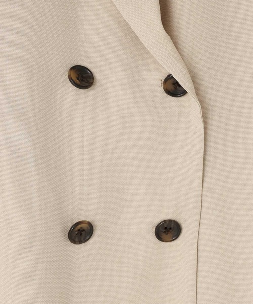 LOWRYS FARM（ローリーズファーム）の「バスケットダブルジャケット 637608（テーラードジャケット・レディース・ブラウン/チャコールグレー/アイボリー/ネイビー/ベージュ・LARGE/MEDIUM）」の19枚目の写真