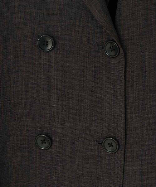 LOWRYS FARM（ローリーズファーム）の「バスケットダブルジャケット 637608（テーラードジャケット・レディース・ブラウン/チャコールグレー/アイボリー/ネイビー/ベージュ・LARGE/MEDIUM）」の20枚目の写真