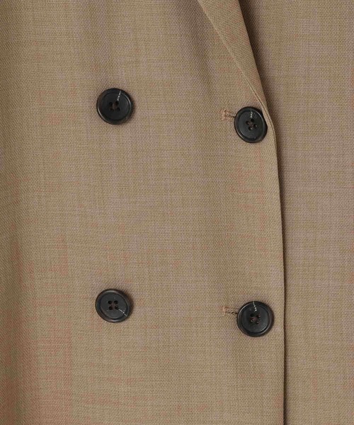 LOWRYS FARM（ローリーズファーム）の「バスケットダブルジャケット 637608（テーラードジャケット・レディース・ブラウン/チャコールグレー/アイボリー/ネイビー/ベージュ・LARGE/MEDIUM）」の21枚目の写真