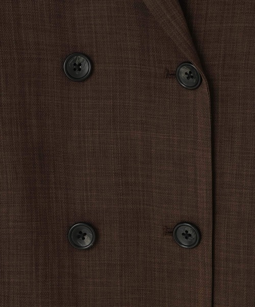 LOWRYS FARM（ローリーズファーム）の「バスケットダブルジャケット 637608（テーラードジャケット・レディース・ブラウン/チャコールグレー/アイボリー/ネイビー/ベージュ・LARGE/MEDIUM）」の22枚目の写真