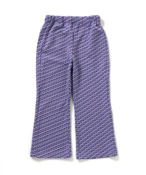 apres les cours(アプレレクール)の「【リンク】フラワージャガードビスチェ・フレアパンツセット(セットアップ・キッズ・ベージュ/ブルー・140/130/120/110/100/90)」の6枚目の写真