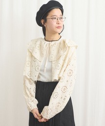 figlondon pleating short カーディガン AMBIDEX Store コットン/ナイロン pleating short カーディガン(F クロ