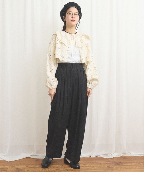 fig London(フィグロンドン)の「_Agnes bolero(カーディガン/ボレロ・レディース・ブラック/アイボリー・FREE)」の17枚目の写真