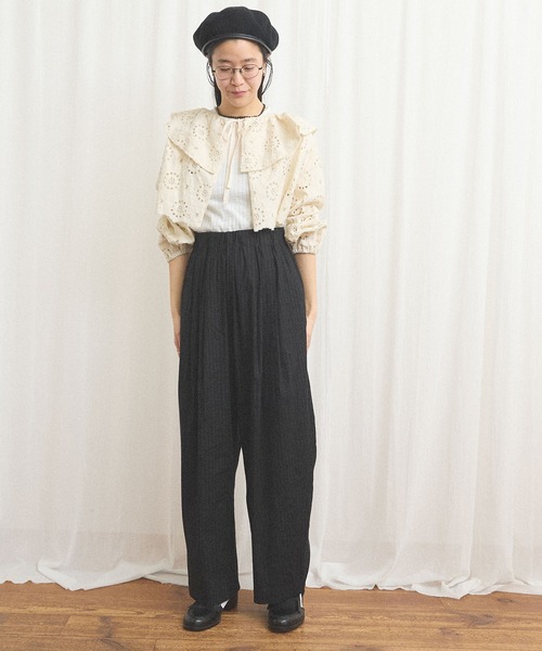 fig London(フィグロンドン)の「_Agnes bolero(カーディガン/ボレロ・レディース・ブラック/アイボリー・FREE)」の19枚目の写真