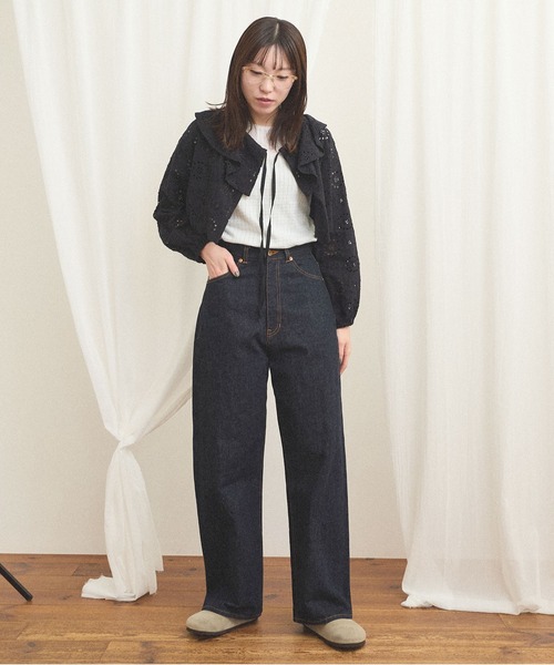 fig London(フィグロンドン)の「_Agnes bolero(カーディガン/ボレロ・レディース・ブラック/アイボリー・FREE)」の22枚目の写真