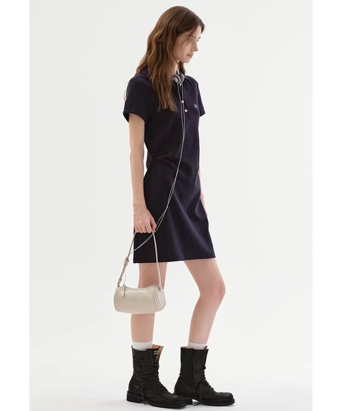 Fano Studios（ファノ ストゥディオズ）の「Aライン プレッピー ポロワンピース FC26B017【Fano Studios】【2026SS】（ワンピース・レディース・ネイビー・S/M/L）」の9枚目の写真