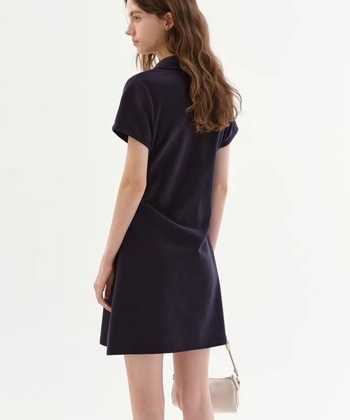 Fano Studios（ファノ ストゥディオズ）の「Aライン プレッピー ポロワンピース FC26B017【Fano Studios】【2026SS】（ワンピース・レディース・ネイビー・S/M/L）」の11枚目の写真