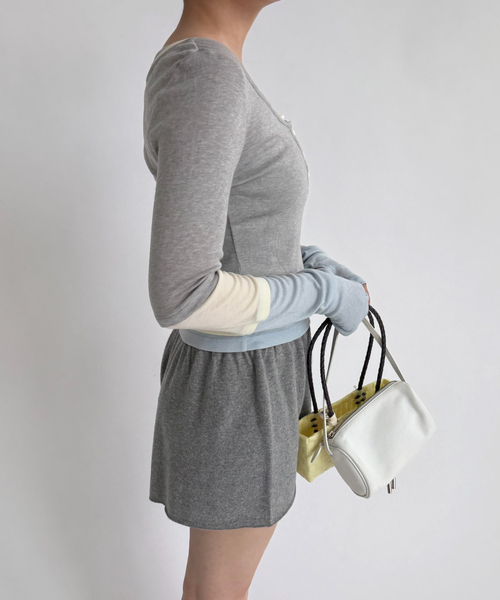 EDIT. FOR LULU(エディットフォールル)の「【YUHAN WANG/ユハン・ワン】layered illusion top(Tシャツ/カットソー・レディース・チャコールグレー・FREE)」の11枚目の写真