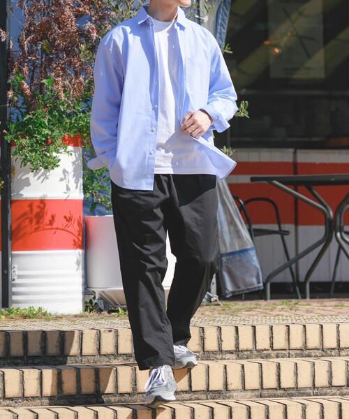 ITEMS URBANRESEARCH（アイテムズ アーバンリサーチ）の「『イージーケア/UVカット』高機能ストライプレギュラーカラーシャツ（シャツ/ブラウス・メンズ・ブラック/ブルー・LARGE/MEDIUM）」の15枚目の写真