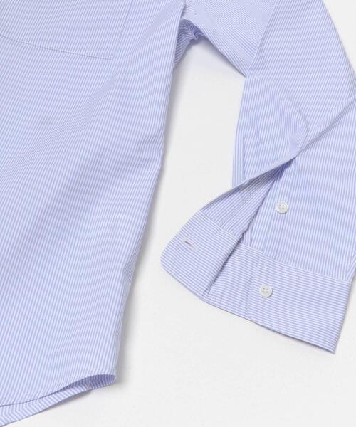 ITEMS URBANRESEARCH（アイテムズ アーバンリサーチ）の「『イージーケア/UVカット』高機能ストライプレギュラーカラーシャツ（シャツ/ブラウス・メンズ・ブラック/ブルー・LARGE/MEDIUM）」の21枚目の写真