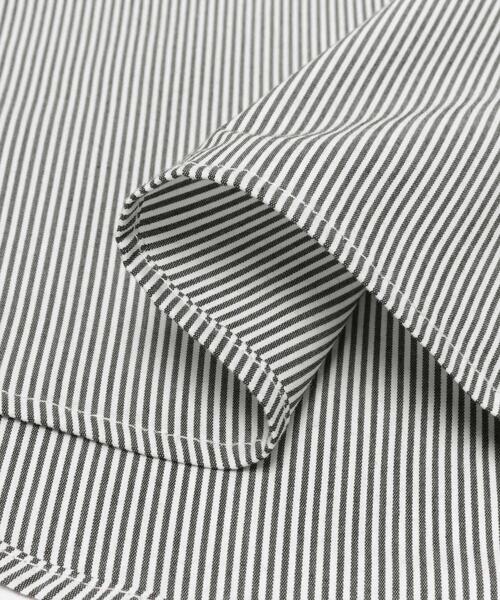 ITEMS URBANRESEARCH（アイテムズ アーバンリサーチ）の「『イージーケア/UVカット』高機能ストライプレギュラーカラーシャツ（シャツ/ブラウス・メンズ・ブラック/ブルー・LARGE/MEDIUM）」の10枚目の写真