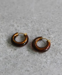 PUAL CE CIN（ピュアルセシン）の「べっ甲風フープイヤリング（イヤリング）」