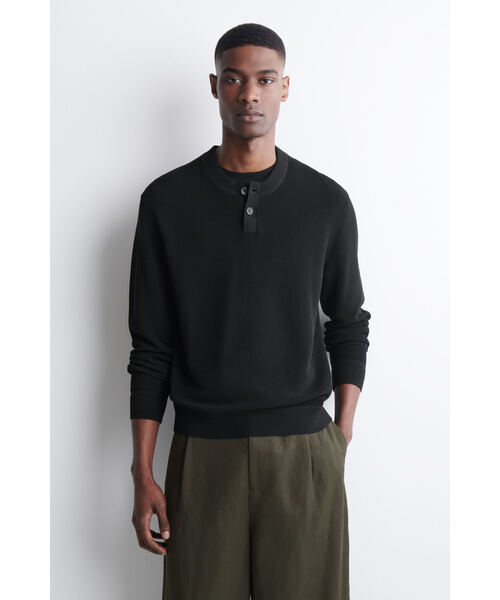 cos 半袖ニット SHORT-SLEEVE KNITTED T-SHIRT 半袖ニットTシャツ オフホワイト