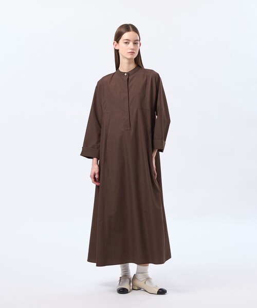 MACKINTOSH PHILOSOPHY(マッキントッシュ フィロソフィー)の「【CRANWELL DRESS(クランウェルドレス)】高密度タイプライター製(ワンピース・レディース・ダークネイビー/ブラウン系その他4・38/36)」の4枚目の写真