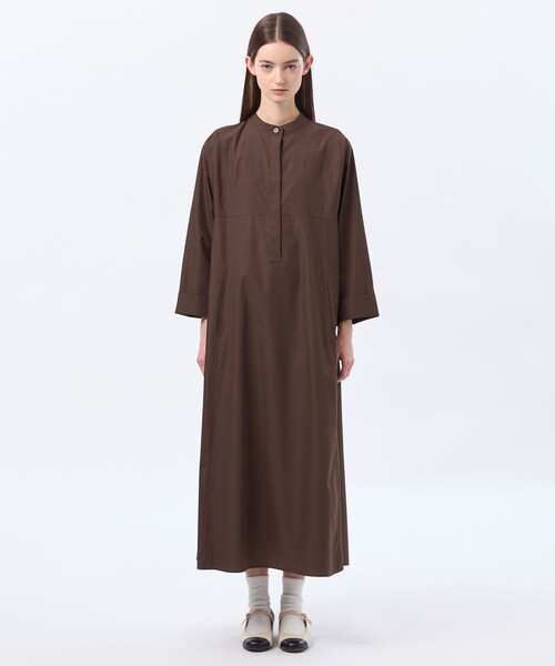 MACKINTOSH PHILOSOPHY(マッキントッシュ フィロソフィー)の「【CRANWELL DRESS(クランウェルドレス)】高密度タイプライター製(ワンピース・レディース・ダークネイビー/ブラウン系その他4・38/36)」の5枚目の写真