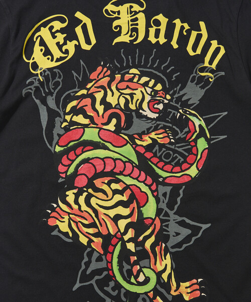 限定展開 Ed Hardy/エドハーディ CLR RHINESTONE-ED HARDY SS TEE（T