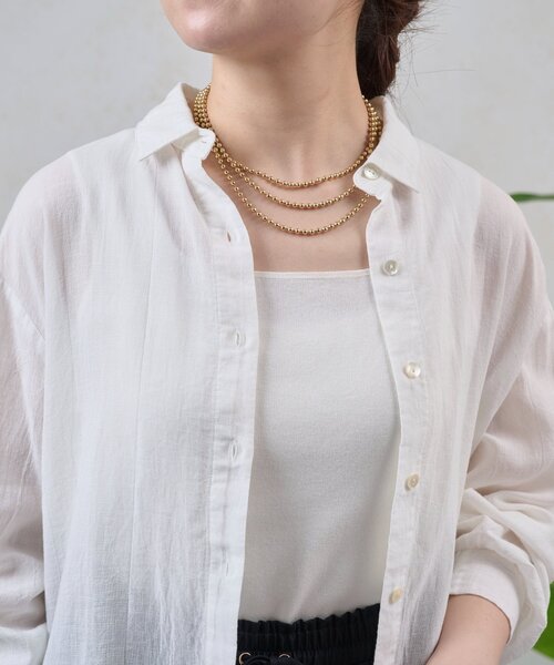 Jena espace merveilleux(ジェナ エスパスメルヴェイユ)の「WEB限/ボールチェーンN(リング・レディース・シルバー/ゴールド・FREE)」の7枚目の写真