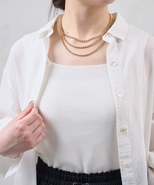 Jena espace merveilleux(ジェナ エスパスメルヴェイユ)の「WEB限/ボールチェーンN(リング・レディース・シルバー/ゴールド・FREE)」の10枚目の写真