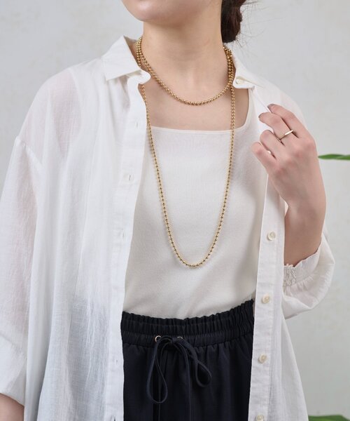 Jena espace merveilleux(ジェナ エスパスメルヴェイユ)の「WEB限/ボールチェーンN(リング・レディース・シルバー/ゴールド・FREE)」の11枚目の写真