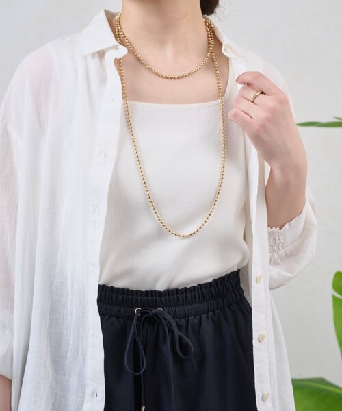 Jena espace merveilleux(ジェナ エスパスメルヴェイユ)の「WEB限/ボールチェーンN(リング・レディース・シルバー/ゴールド・FREE)」の12枚目の写真