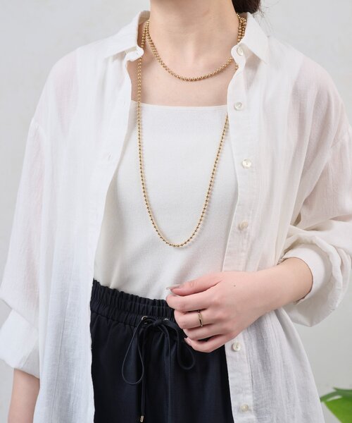 Jena espace merveilleux(ジェナ エスパスメルヴェイユ)の「WEB限/ボールチェーンN(リング・レディース・シルバー/ゴールド・FREE)」の14枚目の写真