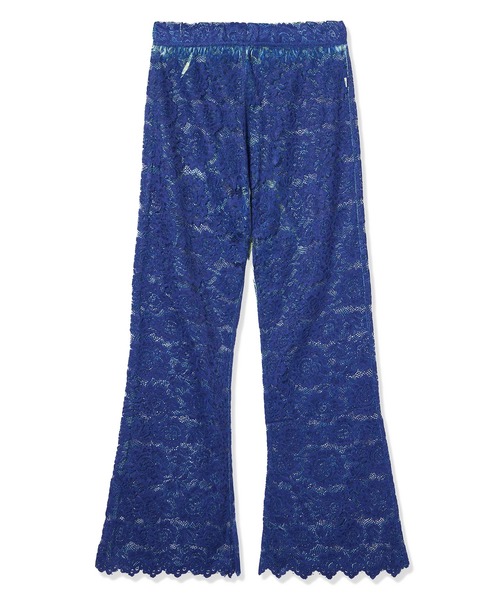NON TOKYO(ノントーキョー)の「LACE DIRECT PRINT FLARE PANTS(その他パンツ・レディース・ブルー/カモフラージュ・FREE)」の6枚目の写真