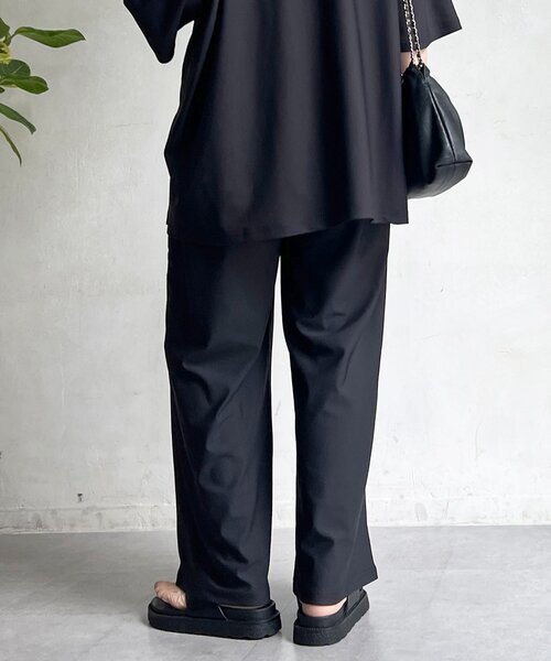 un dix cors（アンディコール）の「スキッパーシャツ×パンツセットアップ（つなぎ/オールインワン・レディース・ブラウン/ブラック/ライトベージュ・FREE）」の13枚目の写真