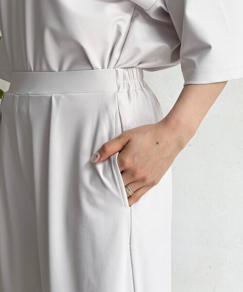 un dix cors（アンディコール）の「スキッパーシャツ×パンツセットアップ（つなぎ/オールインワン・レディース・ブラウン/ブラック/ライトベージュ・FREE）」の17枚目の写真