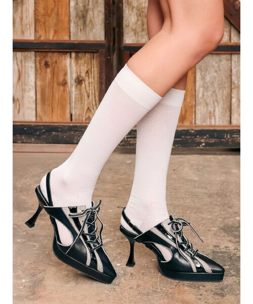 EVRIS（エヴリス）の「【厚底】スパイクヒールサンダル（サンダル・レディース・シルバー/その他1/ブラック・SMALL/MEDIUM/LARGE）」の17枚目の写真