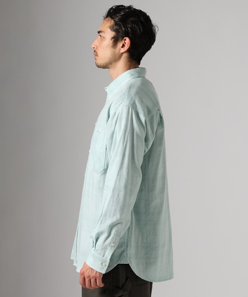 BAYFLOW(ベイフロー)の「ダブルガーゼシャツ(シャツ/ブラウス・メンズ・セージグリーン/グレー・MEDIUM/LARGE)」の16枚目の写真