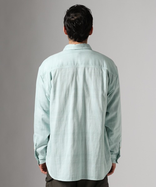 BAYFLOW(ベイフロー)の「ダブルガーゼシャツ(シャツ/ブラウス・メンズ・セージグリーン/グレー・MEDIUM/LARGE)」の17枚目の写真