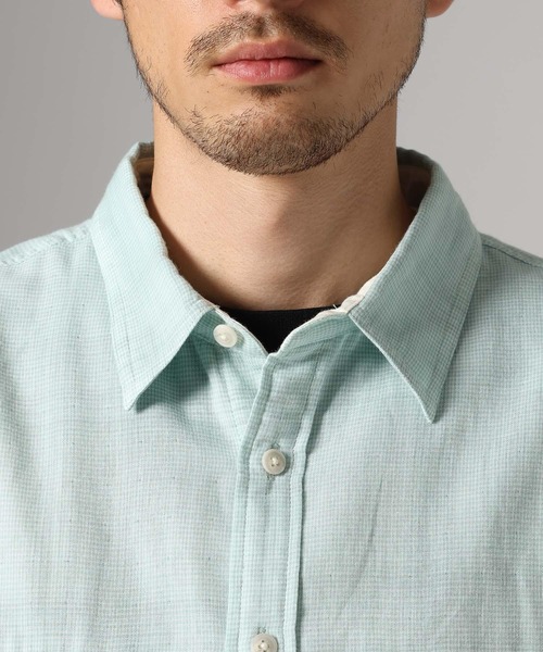 BAYFLOW(ベイフロー)の「ダブルガーゼシャツ(シャツ/ブラウス・メンズ・セージグリーン/グレー・MEDIUM/LARGE)」の18枚目の写真