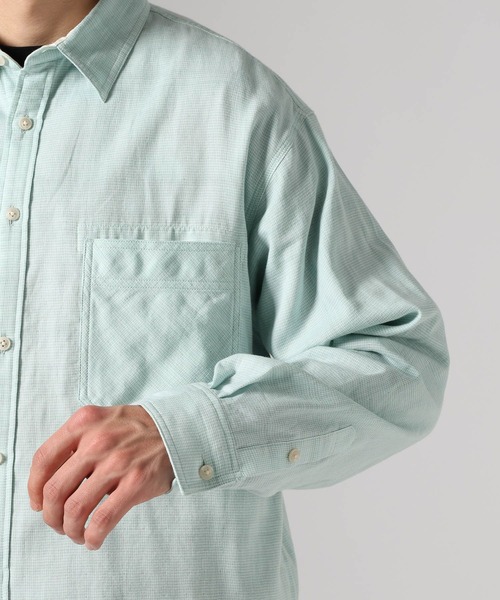 BAYFLOW(ベイフロー)の「ダブルガーゼシャツ(シャツ/ブラウス・メンズ・セージグリーン/グレー・MEDIUM/LARGE)」の20枚目の写真
