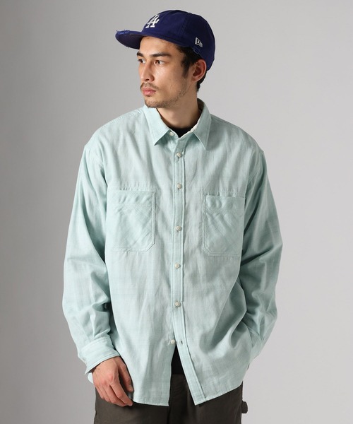 BAYFLOW(ベイフロー)の「ダブルガーゼシャツ(シャツ/ブラウス・メンズ・セージグリーン/グレー・MEDIUM/LARGE)」の12枚目の写真
