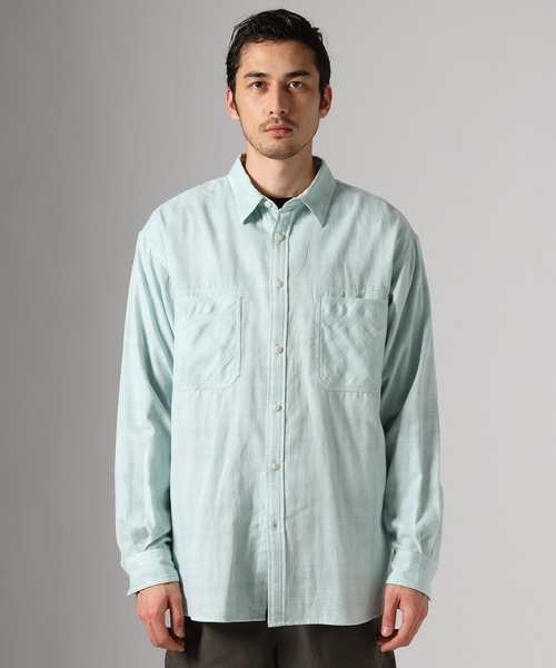 BAYFLOW(ベイフロー)の「ダブルガーゼシャツ(シャツ/ブラウス・メンズ・セージグリーン/グレー・MEDIUM/LARGE)」の15枚目の写真