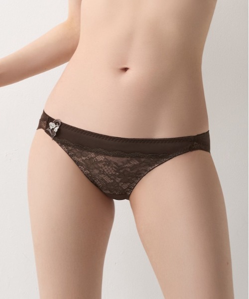 AMOSTYLE BY Triumph(アモスタイルバイトリンプ)の「レギュラーショーツ ヴィーナスエア AMST1544 Mini JX(ショーツ・レディース・ダークブラウン/ライトブルー/ライトピンク・L/M)」の1枚目の写真