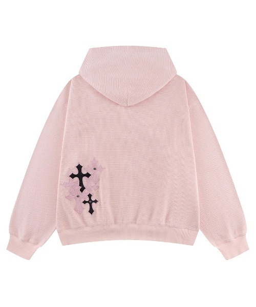 新品　ピンクロゴ　トップス　Mサイズ　ジャザサイズ A'GEM/9 × .kom 『SUPPLIER/サプライヤー』Multiple Cross Leather