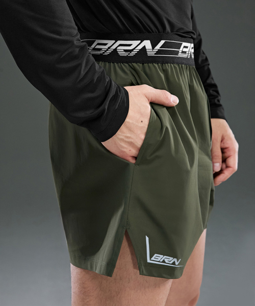 BORN TO WIN（ボーントゥウィン）の「BRN LOGO BAND STRETCH SHORTS [KHAKI]（その他パンツ・メンズ・その他・1/2/3）」の4枚目の写真
