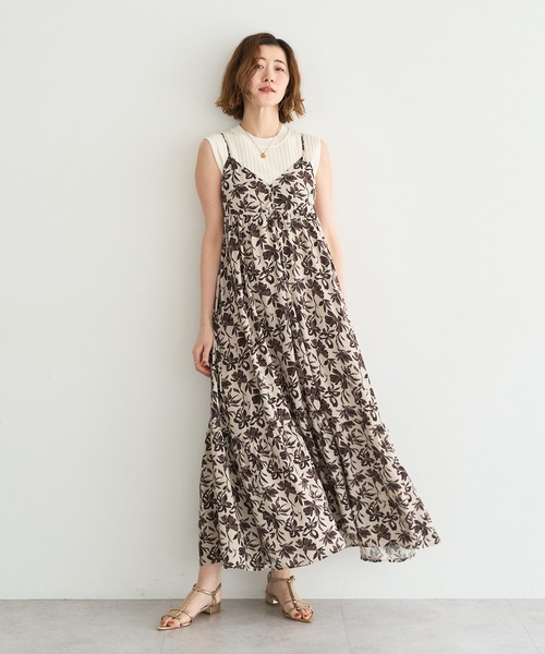 YECCA VECCA（イェッカヴェッカ）の「アートプリントキャミワンピース（ワンピース・レディース・マルチ/ストライプ・FREE）」の12枚目の写真