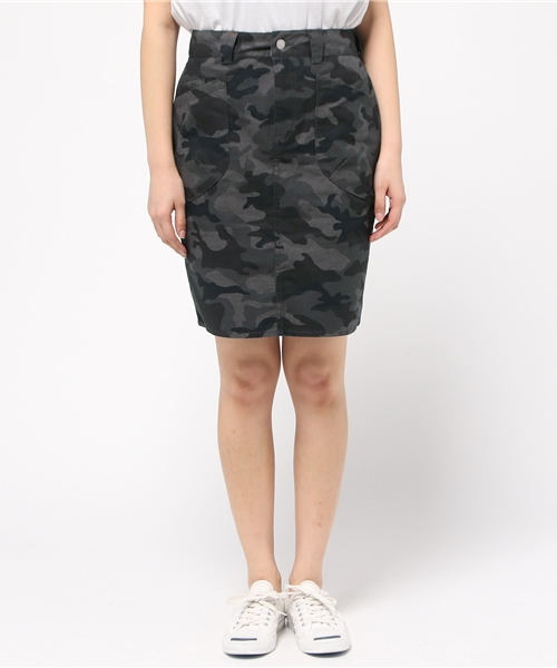 KATO`（カトー）の「ウイメンズＫＡＴＯ｀カモスカート(WS KATO CAMO SKIRT)ＫＡＴＯ｀コラボレーションモデル（スカート・レディース・ダークグレー/ダークベージュ・SMALL/LARGE/MEDIUM）」の3枚目の写真