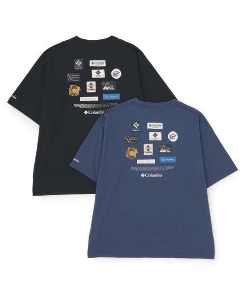 and D. petit main（アンドディープティマイン）の「【親子リンク】【Columibia】【DAD】スタックブルックグラフィック半袖Tシャツ（Tシャツ/カットソー・レディース・ブラック/ブルー・L/M）」の11枚目の写真