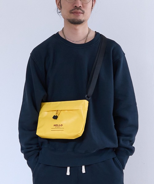 1/2 HALF(ニブンノイチハーフ)の「1/2HALF HELLO MESSENGER-S(ボディバッグ/ウエストポーチ・メンズ・ブラック/エメラルド/オリーブ/ブルー/レッド/ホワイト/オレンジ/イエロー・FREE)」の6枚目の写真