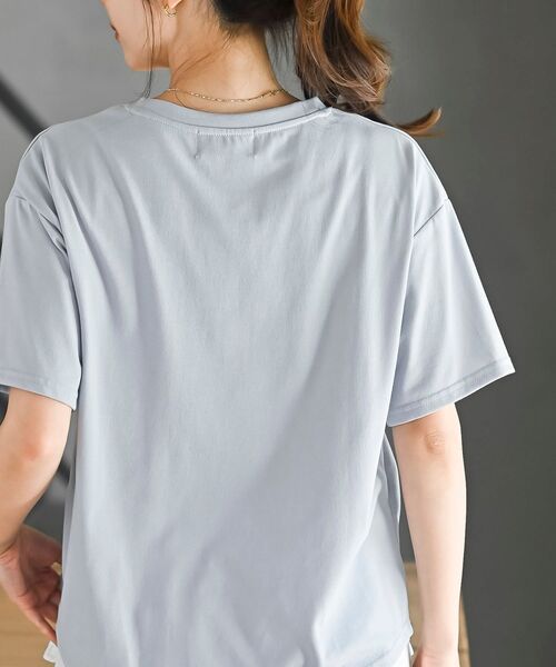 rps(アールピーエス)の「FeelCoolバカンスTシャツ(Tシャツ/カットソー・レディース・グレイッシュブルー/ミント/オフホワイト・フリー)」の17枚目の写真