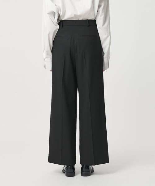 ER(イーアール)の「<ER>タックワイド パンツ(スラックス・レディース・ブラック/モカ・S/M)」の10枚目の写真