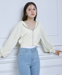 ROYAL PARTY（ロイヤルパーティー）の「プチビジューニットパーカー（パーカー）」